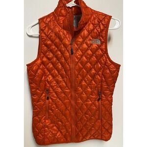 The North Face TNF Thermoball Vest Women's size XS Orange LNW/OT
